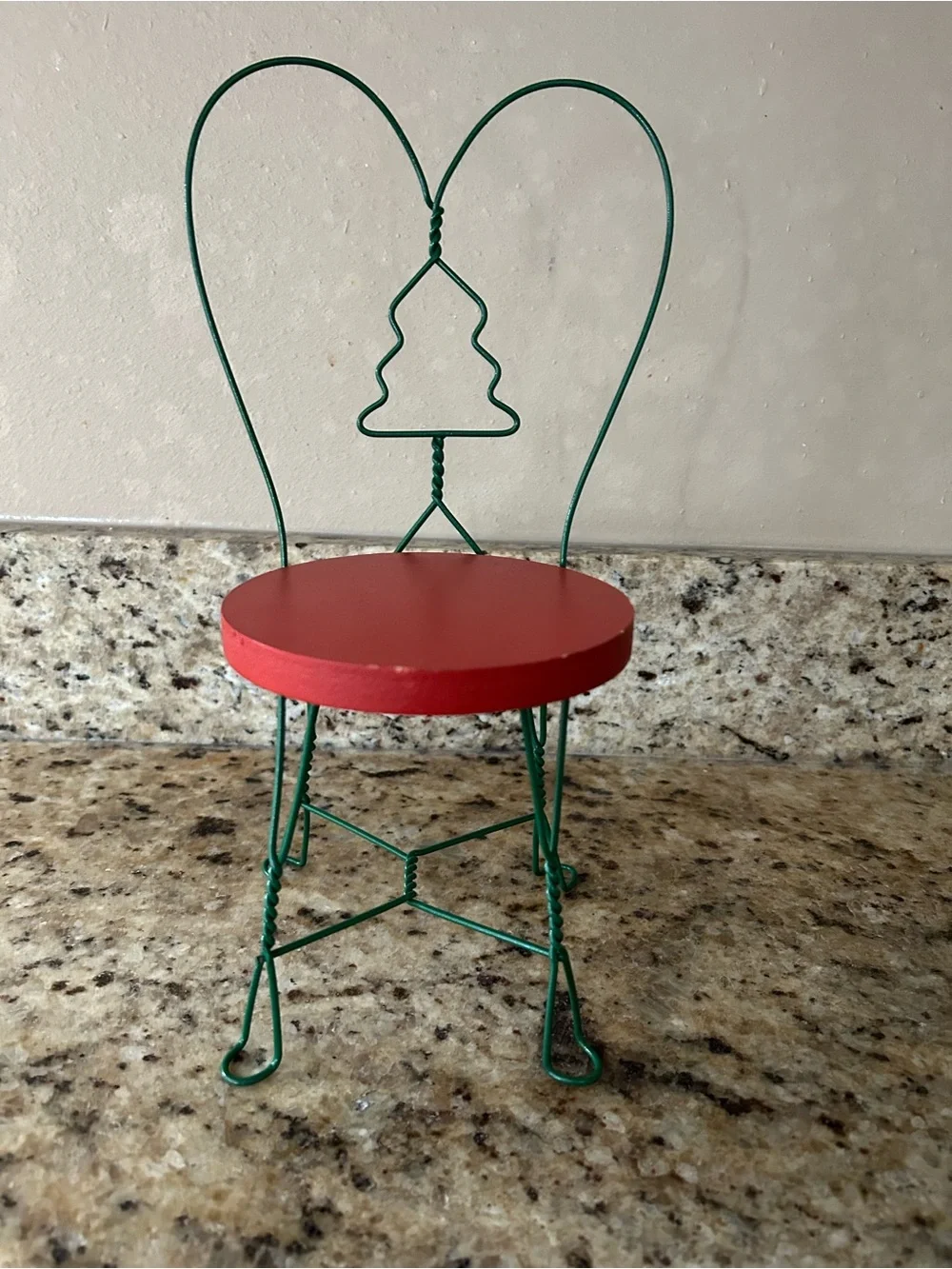 Holiday Metal and wood Accent Chair -